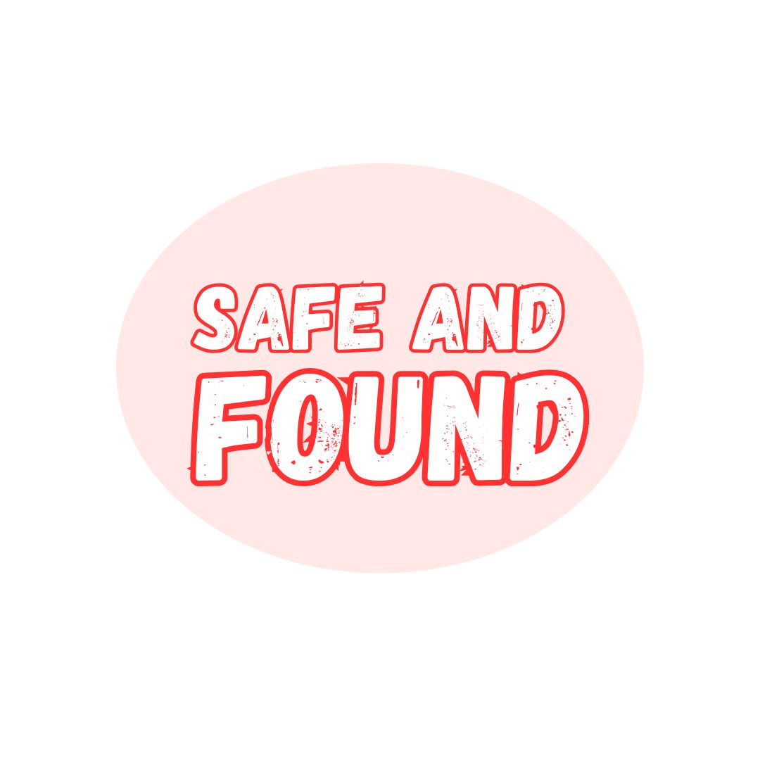 Safe and Found event graphic